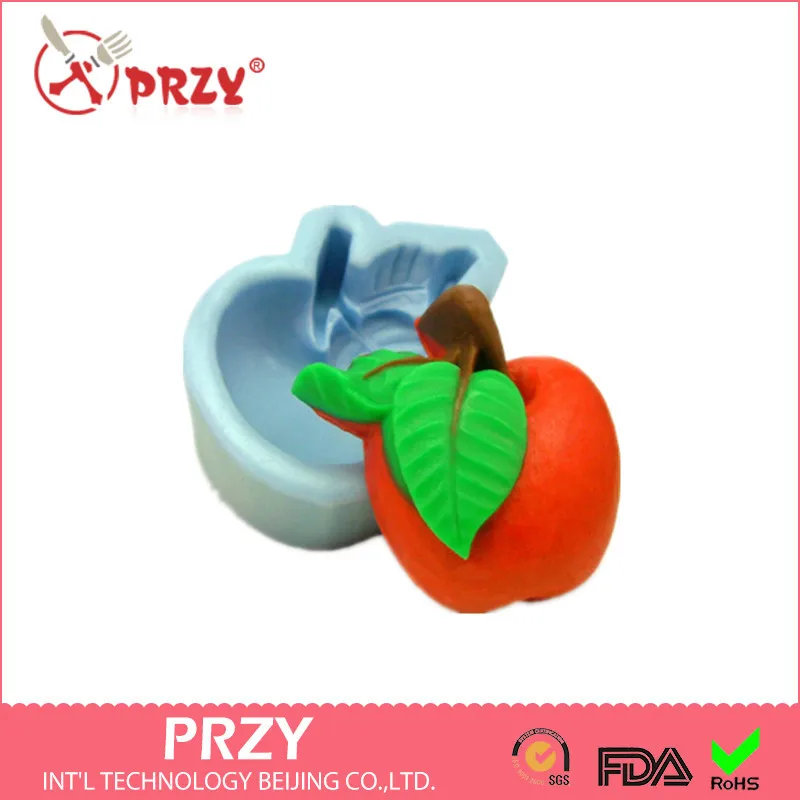 

Sell hot DIY 3D Christmas Eve apple modelling silicon soap mold Cake decoration mold Handmade soap mold wholesales