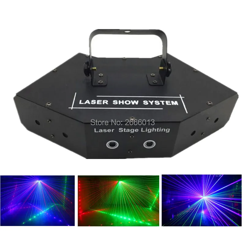 

High Quality Stage Laser Light RGB Full Color Six- Eye Beam Laser DMX512 Scan Laser Lamp DJ Disco Multi-angle Laser Stage Lights
