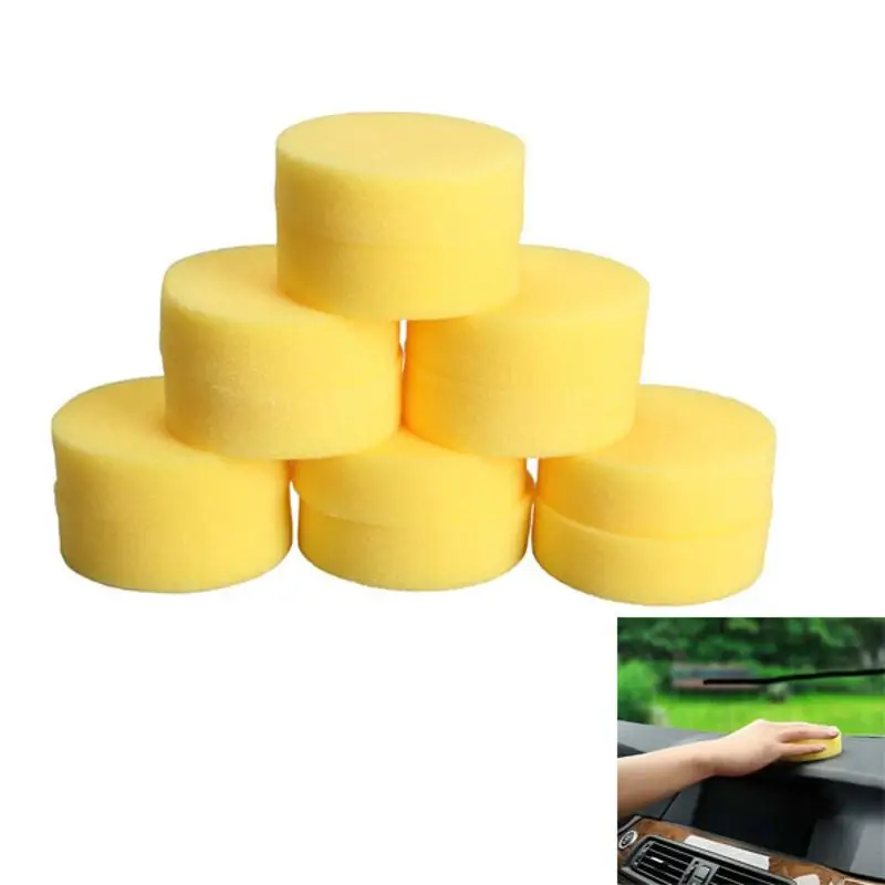 

12pcs Polish Wax Round Foam Sponges Applicator Pads for Clean Car Glass for car care