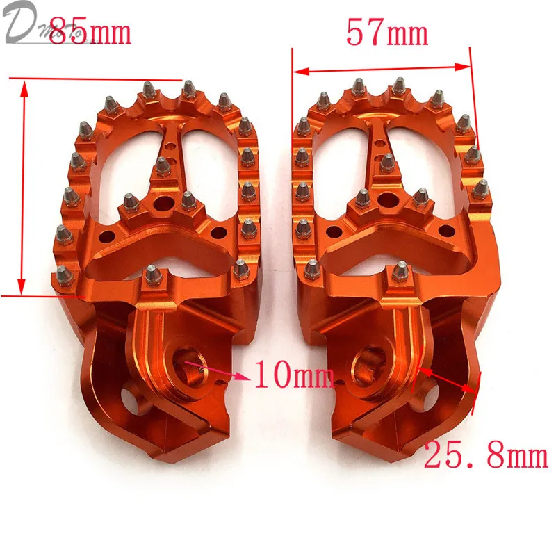 Заготовка ЧПУ подножки педали Подставки Для KTM EXC SX SXF XC XCW EXCF EXCW XCFW MX шесть дней 65 85 125 250-530 MX Enduro