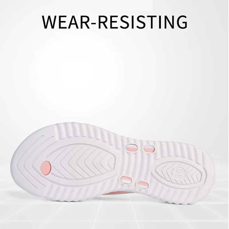 Womens Summer Slip-on Shoes Anti-slip Hard-wearing Fashion Leisure Slippers Beach Swimming Walking Indoor T-tied Flip Flops