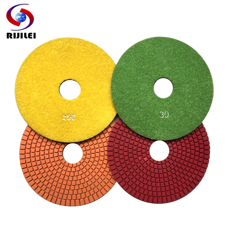 RIJILEI7PiecesLot150mmDiamondPolishingPad6InchWetFlexible