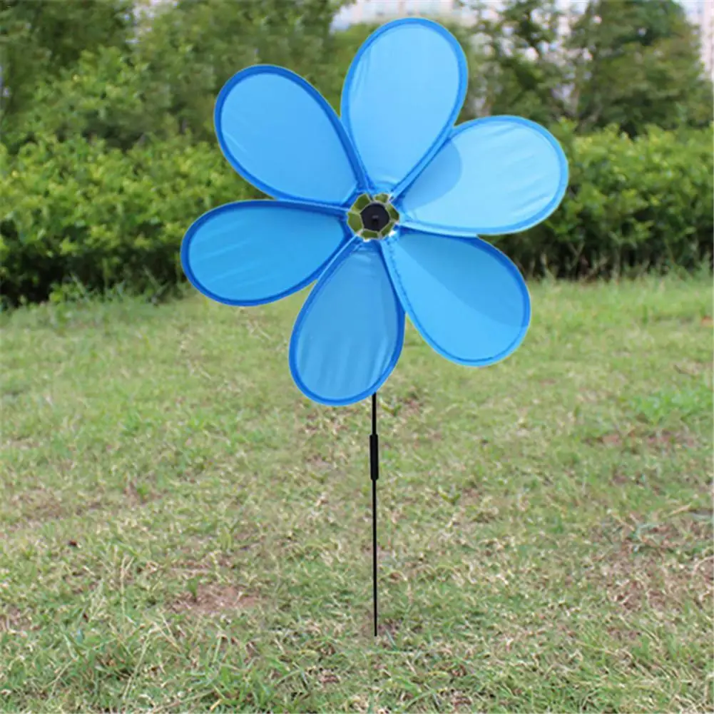 Флюгер Подсолнух лужайка Pinwheels ветряная мельница вечерние Pinwheel Wind Spinner для украшения сада безопасно использовать