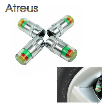 

4X Tire Pressure Monitor Valve Stem Cap Indicator For Ford Focus 2 3 Fiesta Kuga Ranger Ecosport Chevrolet Cruze Lacetti Aveo