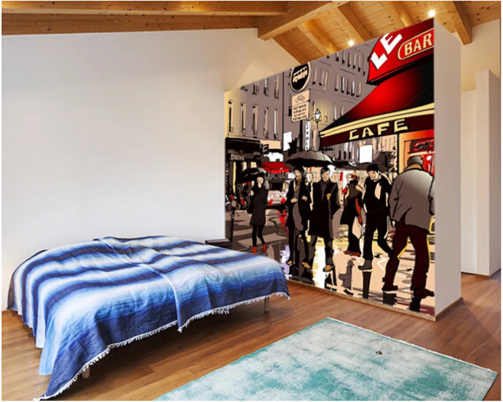 

Обои художественные на заказ, обои 3D в стиле ретро для гостиной, спальни, кухни, ресторана, водонепроницаемые обои