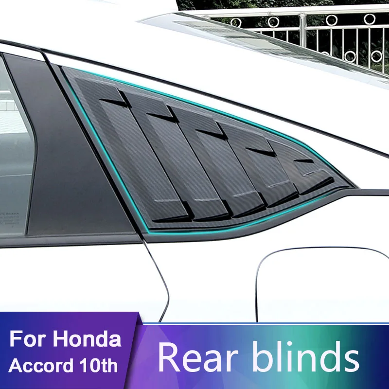 

Car Rear Quarter Panel Side Vent Window Louver Cover 2pcs/set For Honda Accord 10th 2018 Car Styling Accessories