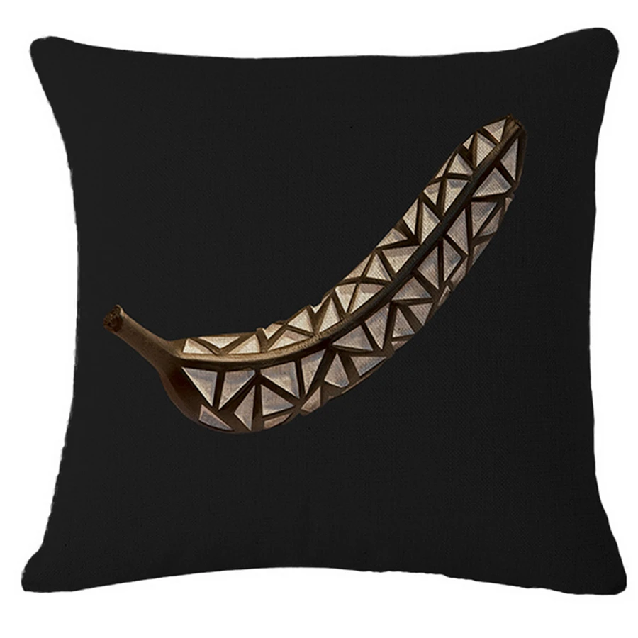 3d الموز الفاكهة الاستوائية وسادة الزخرفية يغطي ل أريكة مكتب الرئاسة صوفا رمي سادة غطاء وسادة ديكور المنزل pouf d12