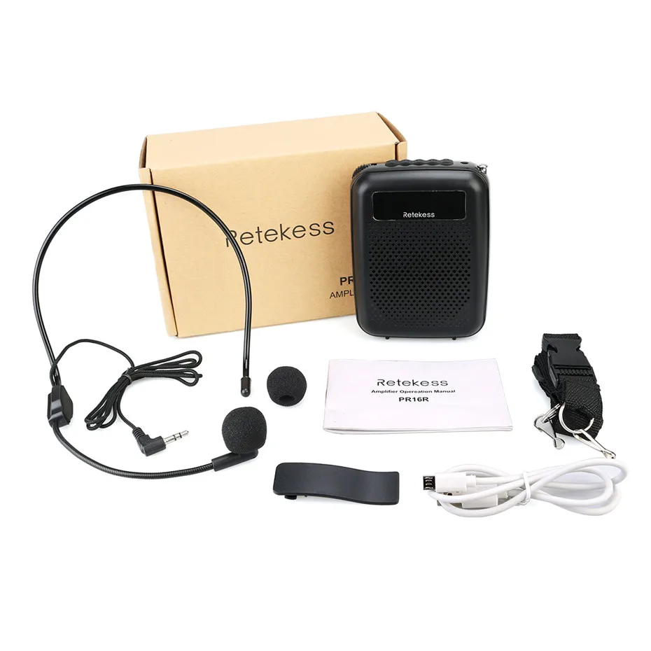 gravação amplificador de voz professor microfone alto-falante
