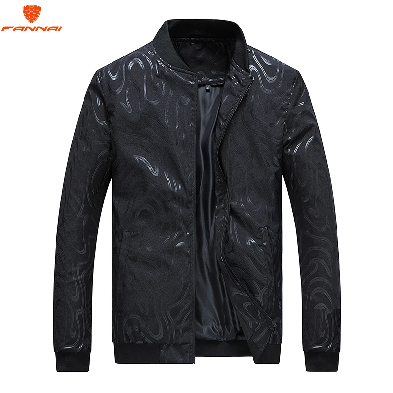 

Men Jackets Spring Autumn New Leisure Men's Jacket Thin Business Men Coat Black male Casual style Stand Collar jacket