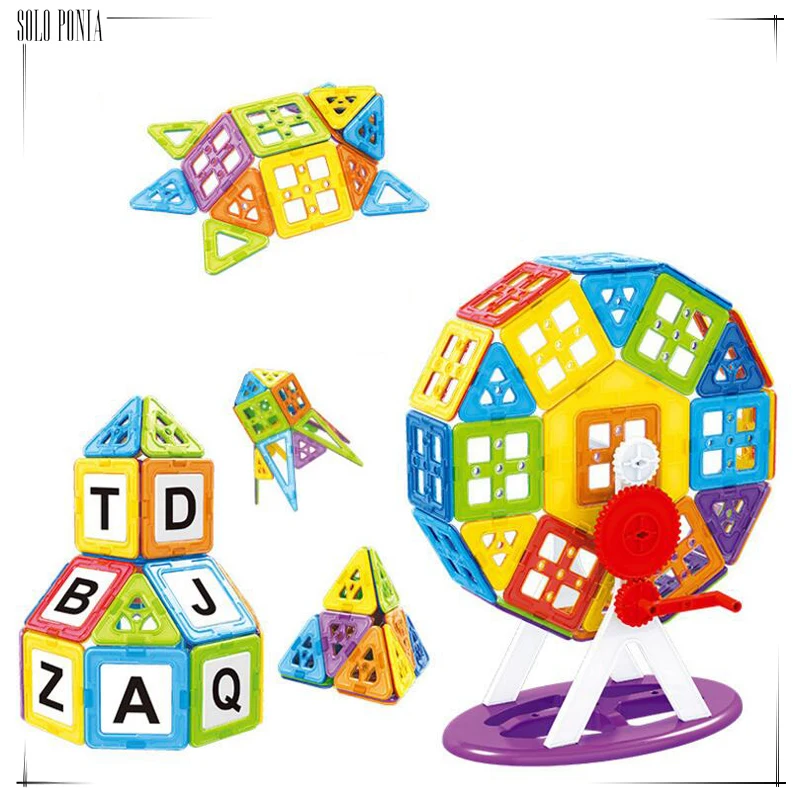 

102 PCS Mini Magnetic Designer Construction Set Model Building Toy Plastic Magnetic Blocks Educational Toys For Kids Gift