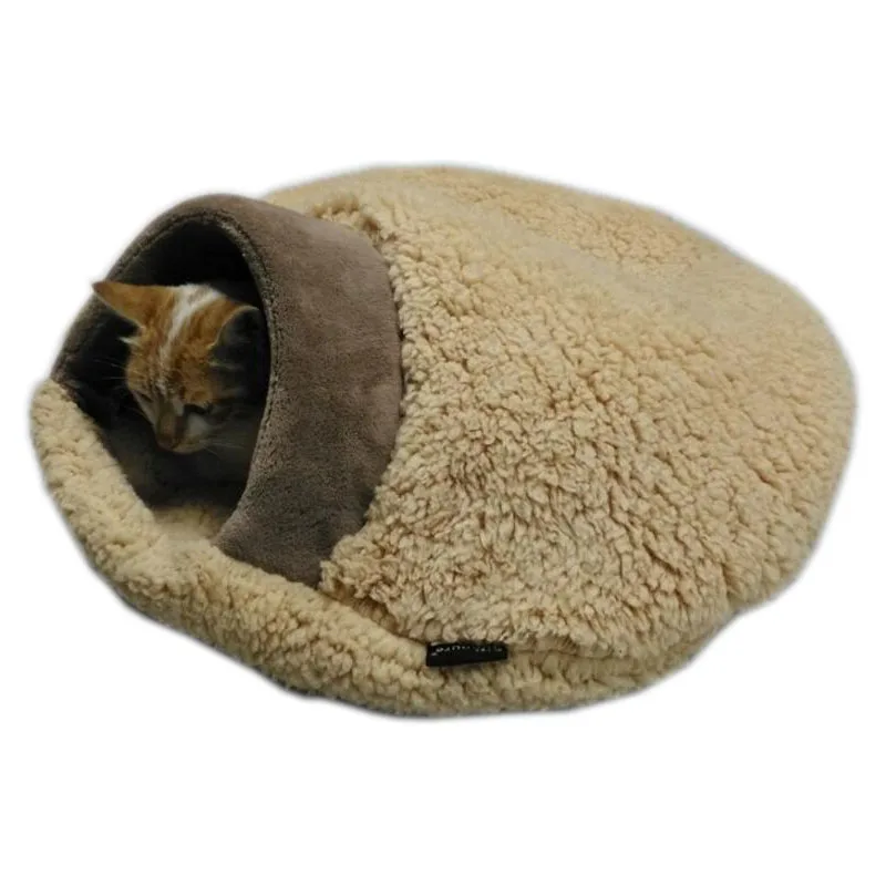 Soft Cozy Warm Cat Sleeping Bag Cat Sleep Bed Mats Cat House Sheep