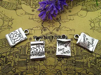 

45pcs--"Davy Jones" Treasure Map Charms silver tone Treasure Map charms pendants 11mm x 19mm