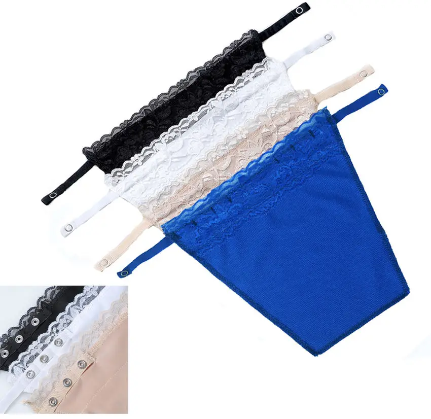 4pcs Lace Top Overlay Modesty Panels Women's Mock Clip-on Camisole | Дом и сад