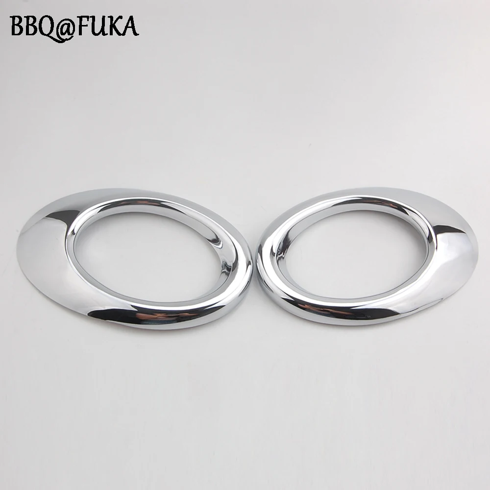

2x Auto Bumper Chrome Front Foglight Fog Light Lamp Bezel Frame Cover Trim Fit For VW Jetta Car Styling Molding Ring Accessories