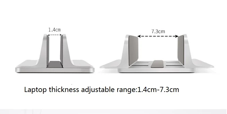 WESAPPA алюминиевый вертикальный ноутбук стенд толщина Регулируемый Настольный ноутбук держатель компактный стенд для MacBook Pro/AIR