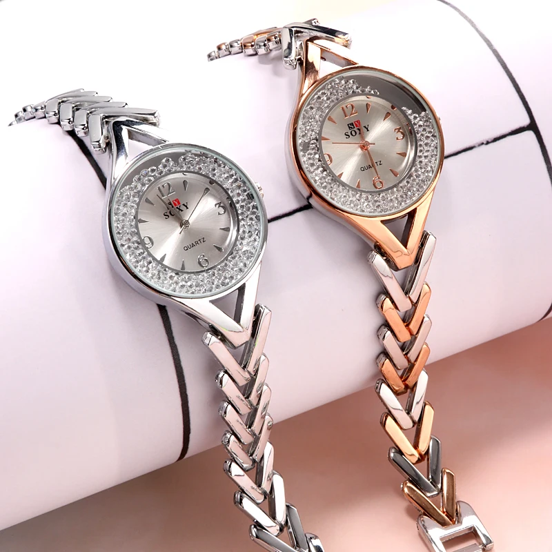 Дизайн SOXY кварцевые часы Feminino Relogio браслет женские наручные часы Повседневные Reloj золото/серебро Mujer Saati Прямая поставка