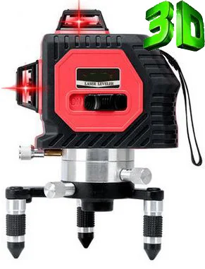

High Quality 12Line 3D laser level 360 Vertical And Horizontal 3D Laser Level Self-leveling Cross Line Red Beam