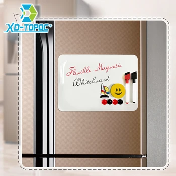 

New A4 Dry Erase Whiteboard 9"x12" Flexible Fridge Magnetic Kids Refrigerator Drawing White Board Message Board Reminder Magnet