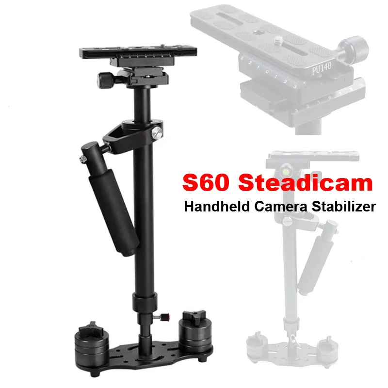 Professional S60 60cm Video Stabilizer Handheld DSLR Camera Steadicam Steady for Camera Video DV DSLR Nikon