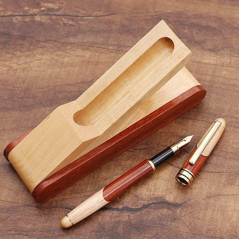Деревянная ручка, деревянная офисная подарочная ручка в деловом стиле, офисные канцелярские принадлежности для школьников, инструмент для письма, деревянная ручка, модная Ретро Ручка для встречи