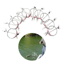 20 шт. рыболовная Соединительная леска, подпасок Leader Rig 2 Arm рыболовная приманка поворотные кольца из нержавеющей стали рыболовные снасти Коробка инструмент