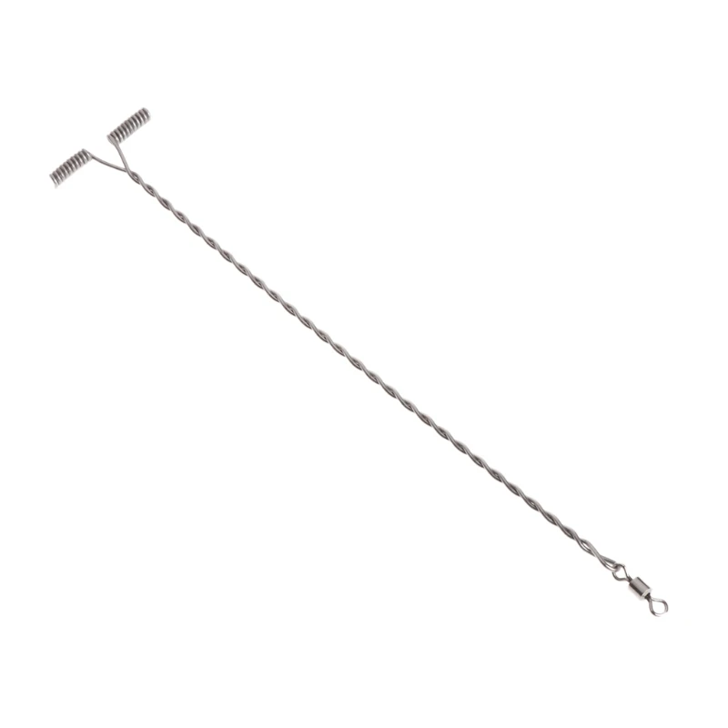 Fishing tools,fishing accessories,fishing tool,fishing tackle,fishing swivels 10Pcs Fishing Wire Arm With Swivel T Shaped Stainless Steel 9/12/15cm Rig Tackle