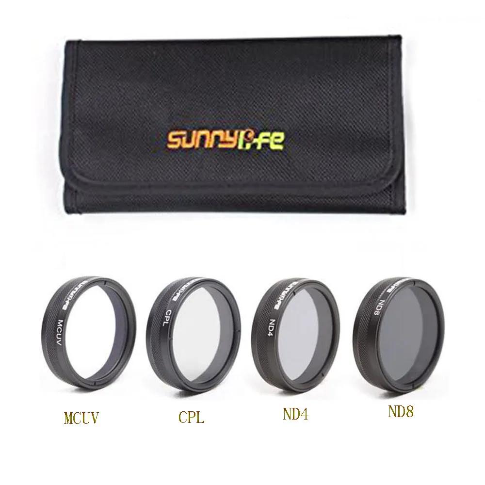 

5 in 1 kit Drone Filter MCUV + CPL +ND4 + ND8 Filters with Portable Storage Bag for DJI Phantom 4 / Phantom 3 Advanced/Standard
