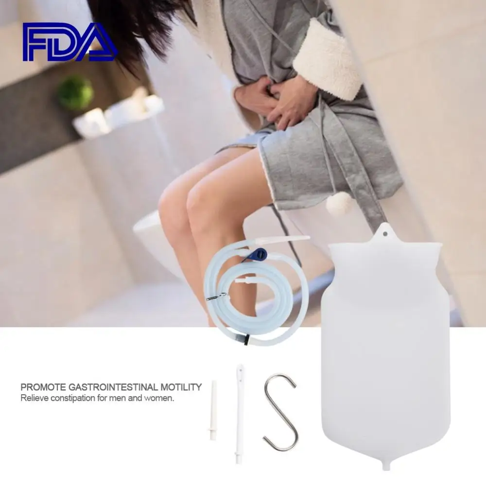 2000ml Vaginal Enema Anal Cleaner Shower FDA Vaginal Washing Intestine Enema Bag Flusher Constipation Vaginal Cleaning Accessory