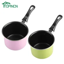 TOPINCN Мини Красочный молочный горшок антипригарный кастрюля практичный и удобный суп кастрюля
