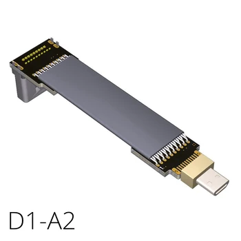 

Micro HDMI HDMI Cabo Flat Ribbon Cable Up Angle 5/10/15/20/30/50/80/100cm V2.0 4Kx2K@60Hz For PC AV HDTV LCD FPV 3D D1A2