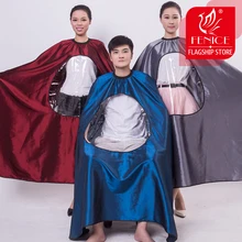 2 шт./упак. Большие размеры для взрослых парикмахерские парикмахеры водонепроницаемый прозрачный плащ платье ткань для стрижки волос Обертывания