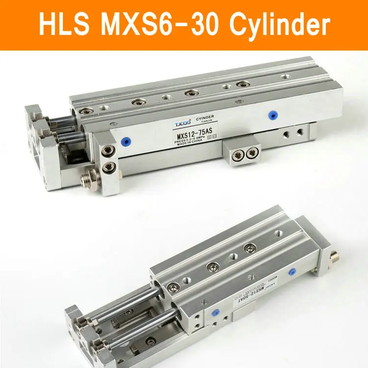 

HLS MXS6-30 SMC Type MXS series Cylinder MXS6 30A 30AS 30AT 30B Air Slide Table Double Acting 6mm Bore 30mm Stroke