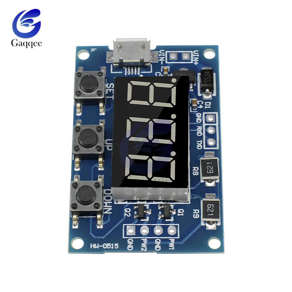 DC PWM генератор сигналов Micro USB 2 канала регулируемый Рабочий цикл частота импульса