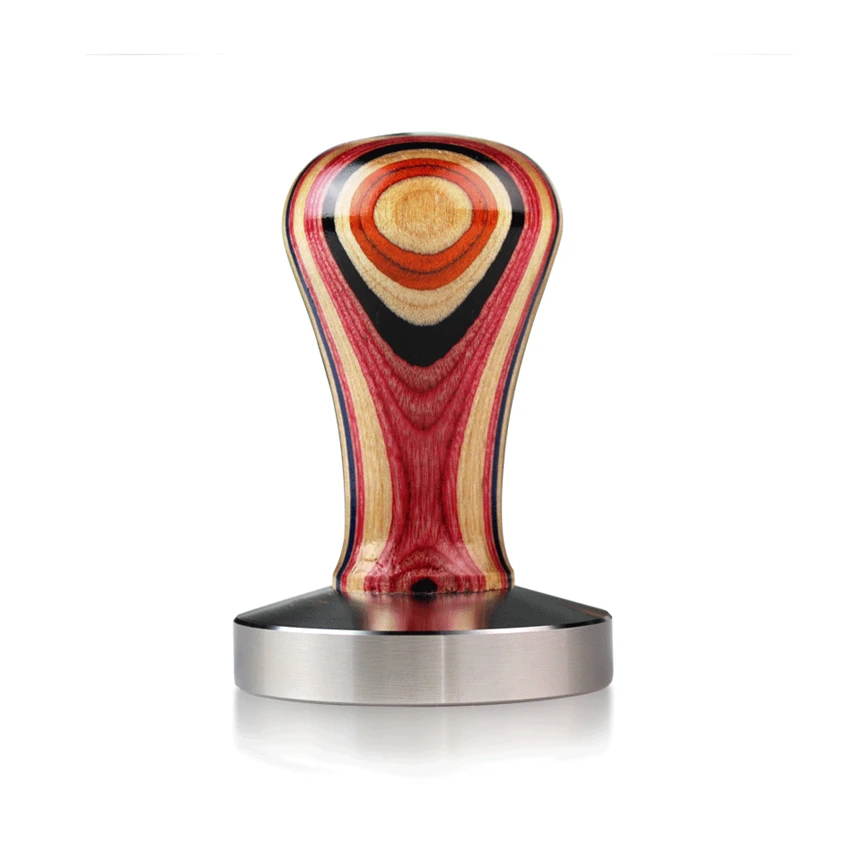 51/54/57/57.5/58 мм стальная основа чаката цветная деревянная ручка Темпер кофейный
