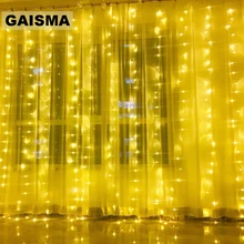6X3/8x3M LED Curtain Decorative Lights Garland Christmas Decoration For Party New Year Wedding Fairy Lights Holiday Lighting svelta led curtain lights 8m 192 leds garland fairy christmas lights gerlyanda decorative for new year holiday party wedding