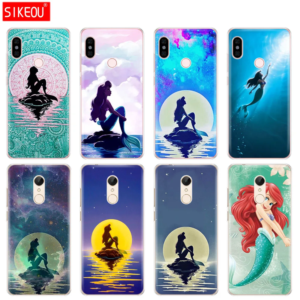 

Silicone Cover phone Case for Xiaomi redmi 5 4 1 1s 2 3 3s pro PLUS redmi note 4 4X 4A 5A Ariel little mermaid