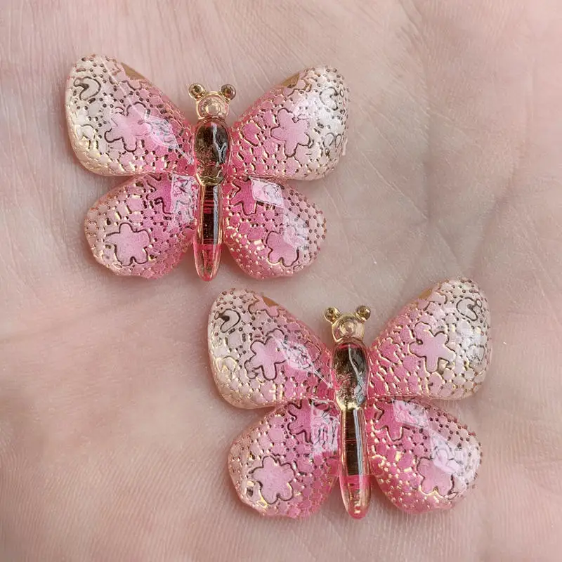 

Butterfly rhinestone star stickers rhinestones applique 25*32mm,10pcs/lot, DIY Earrings Pendants Decoration 10pcs -A197