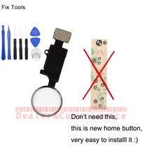 1 шт. датчик отпечатков пальцев для Apple iPhone 7/8 Plus 2-го поколения клавиатура универсальная Кнопка Домой Замена(функция ОК, кроме touch ID