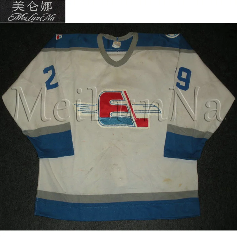 

MeiLunNa Customize Fredericton Express Hockey Jerseys Home Road 35 Gosselin Malarchuk Stiles Dillon Sewn On Any Name NO. Size A
