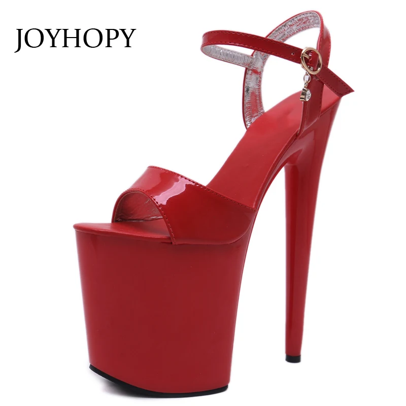 Женские сандалии гладиаторы JOYHOPY вечерние туфли на высоком тонком каблуке 20 см с