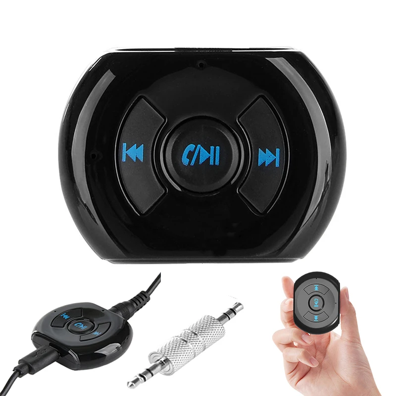 EK201 Black 3.5mm Jack Car Wireless Bluetooth 4.0 Audio Music Receiver