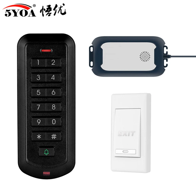 Wireless 2 4g Rfid Access Control System Kit Door Lock Glass Gate