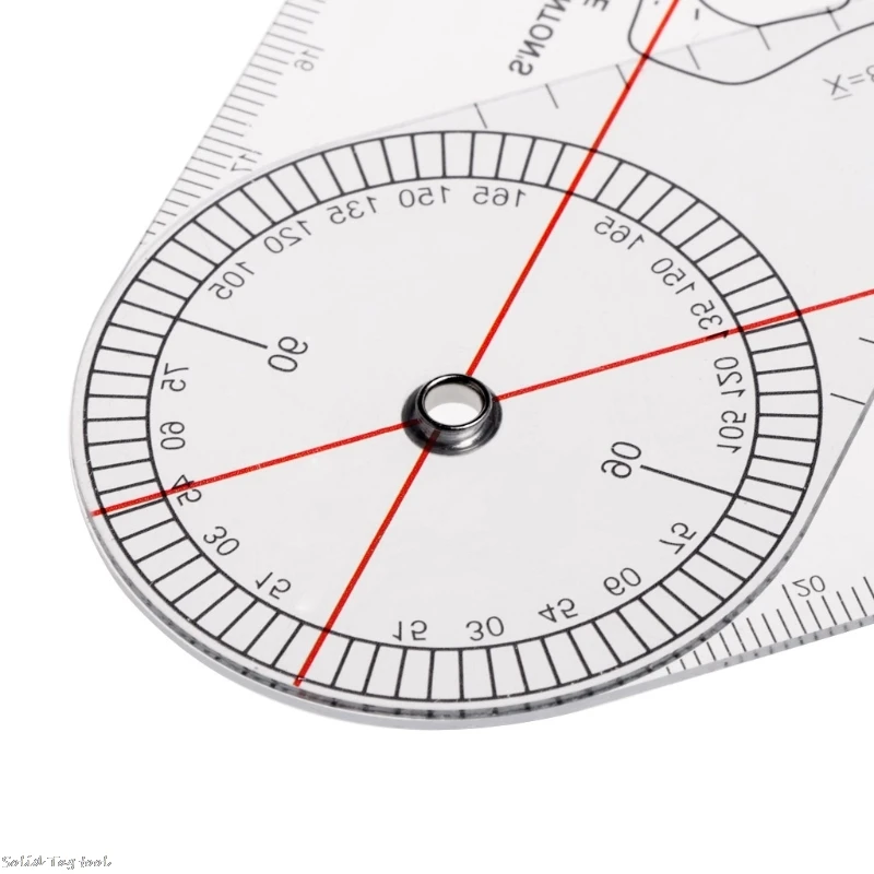 Goniometer Medical Ruler Rule Joint Orthopedics Tool Instruments Plastic 4XFD