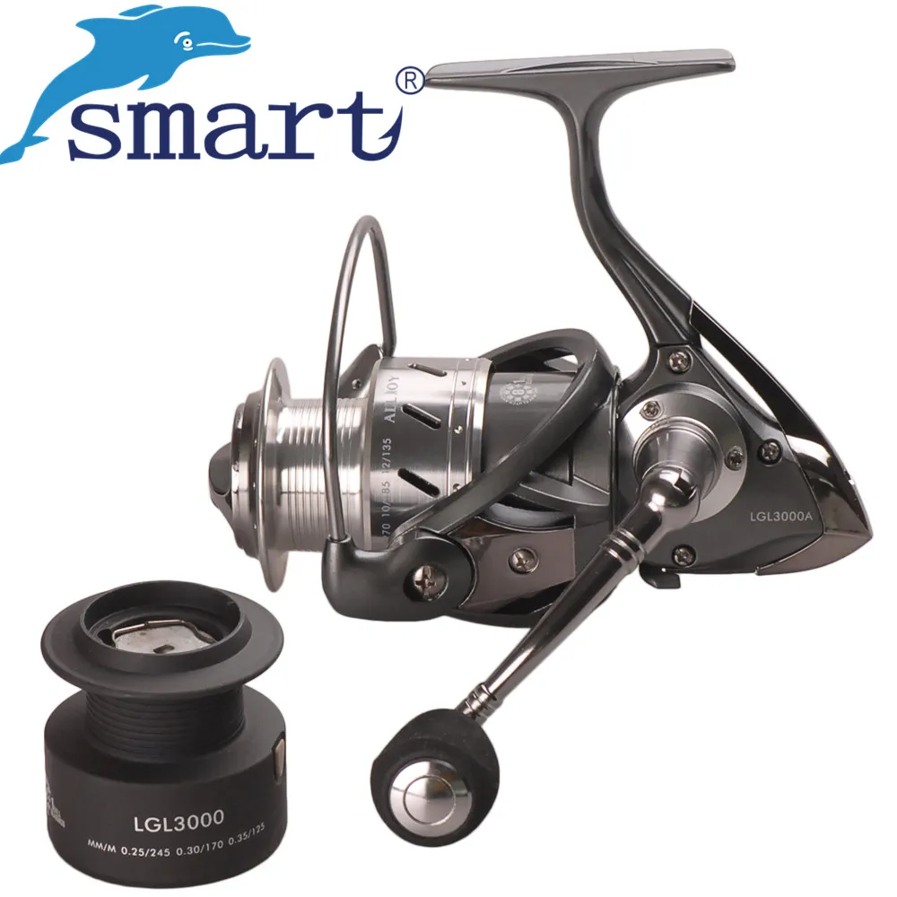 

SMART Double Spool Spinning Fishing Reel 10+1BB/5.2:1Fishing Wheel Metal Spool Carretes Pesca Spinning Moulinet Peche Carretilha