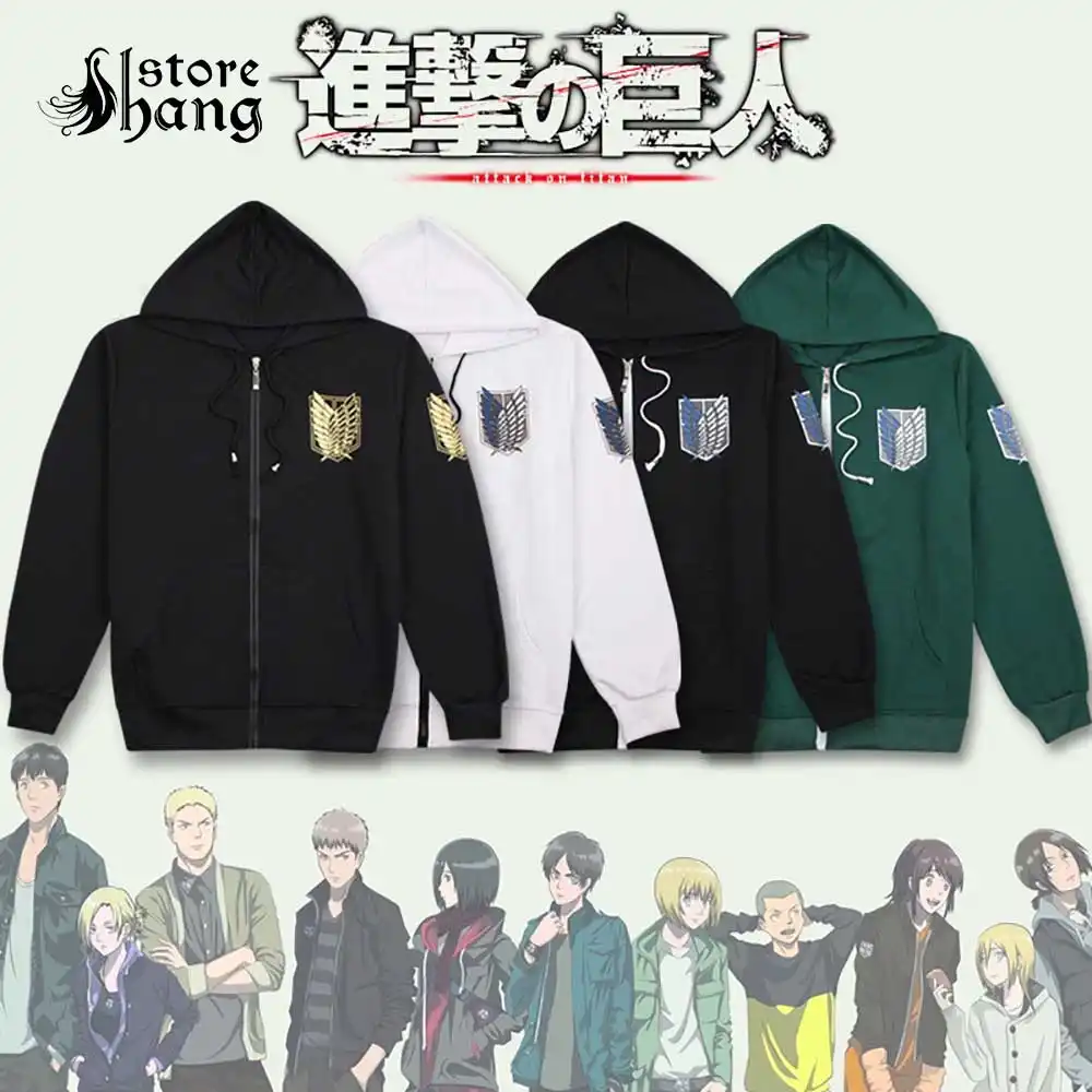 Attack On Titan Hoodie Shingeki No Kyojin Scouting Legion Survey Corps Anime Cosplay Hoodie Wings Of Freedom Adult Zip Hoodie Attack On Titan Hoodie Attack Onattack On Titan Aliexpress