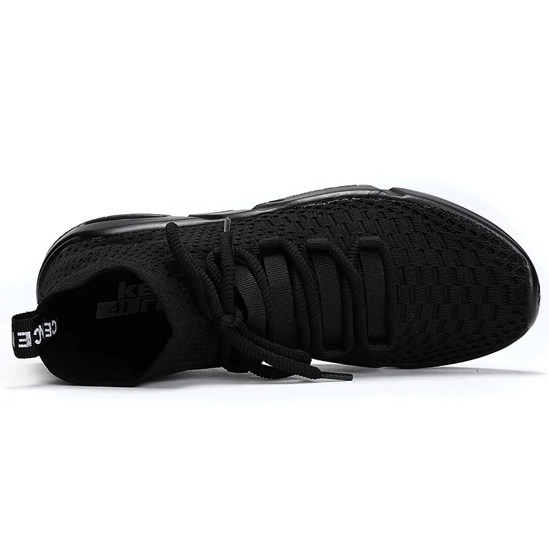 Теннисные туфли для Для мужчин из дышащего сетчатого материала подушке кроссовки прогулочная бега спортивная обувь Для мужчин тренеров плюс Размеры 39–46