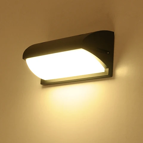 Sensor de Movimento ao ar Lâmpada de Parede à Prova Lâmpada do Corredor Radar Livre Água Jardim Corredor Varanda Lâmpada Terraço Luz Ac110v 220 v d’ Led