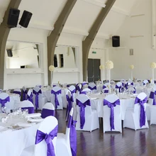 50 шт./лот атласный стул с обивкой банты Высокое качество стул пояса свадебные стулья узел украшения Свадебная вечеринка банкетные принадлежности