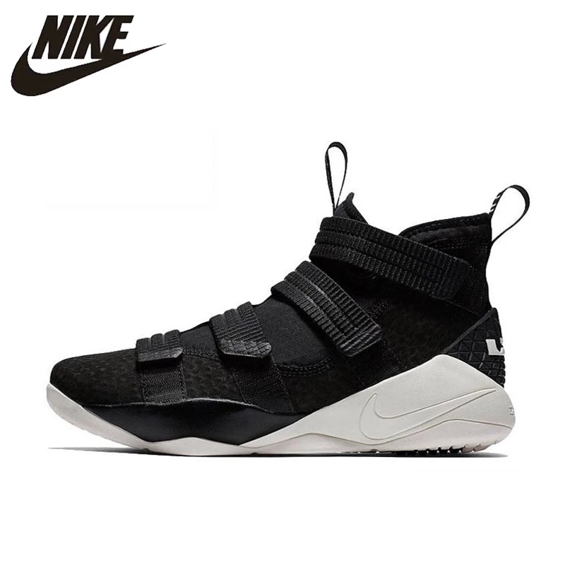 

Original Authentic Nike LEBRON SOLDIER 11 Men Basketball Shoes Medium Cut Sports outdoor Sneakers 2018 New Arrival 897647-004