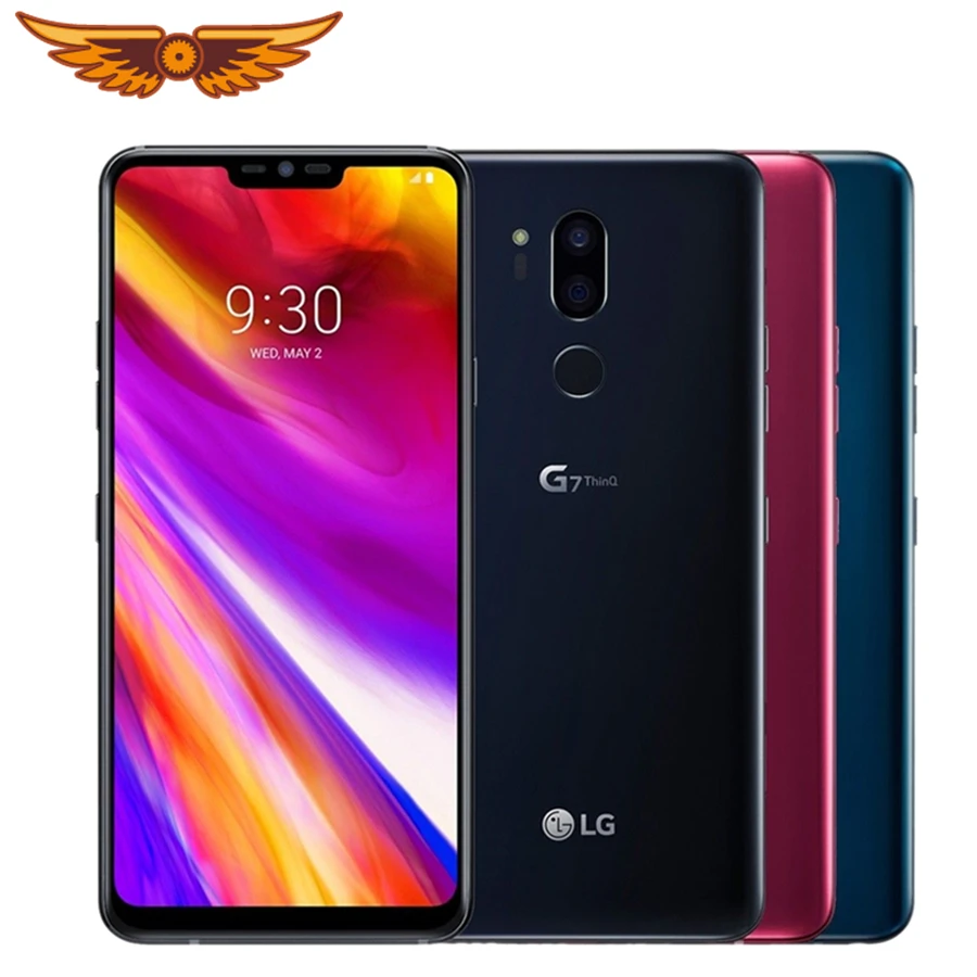 Оригинальный сотовый телефон LG G7 ThinQ 6 1 дюйма восемь ядер 4 Гб ОЗУ 64 ПЗУ LTE 4G двойная